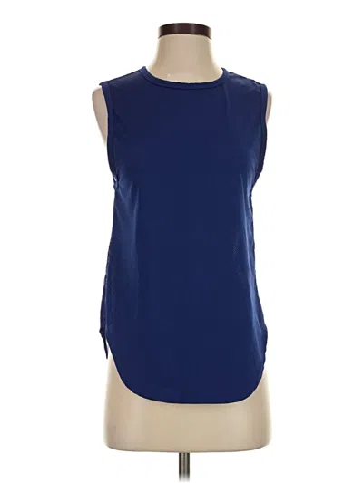 Pre-owned Fabletics Sleeveless T-shirt In Blue