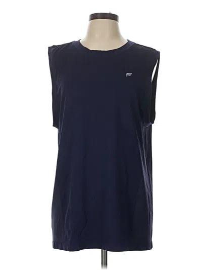 Pre-owned Fabletics Sleeveless T-shirt In Blue