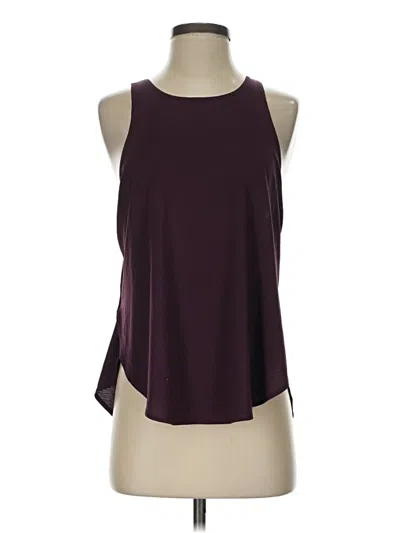 Pre-owned Fabletics Sleeveless T-shirt In Burgundy