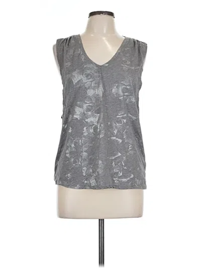 Pre-owned Fabletics Sleeveless T-shirt In Gray