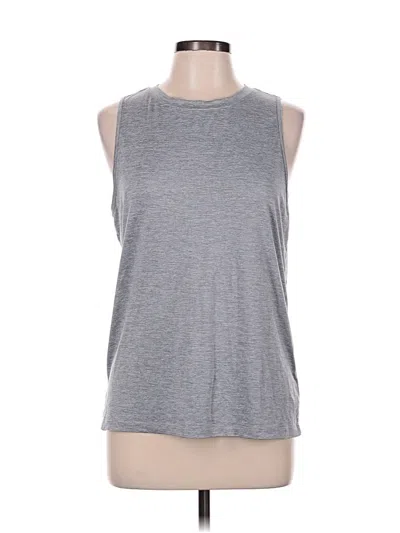 Pre-owned Fabletics Sleeveless T-shirt In Gray
