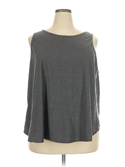 Pre-owned Fabletics Sleeveless T-shirt In Gray