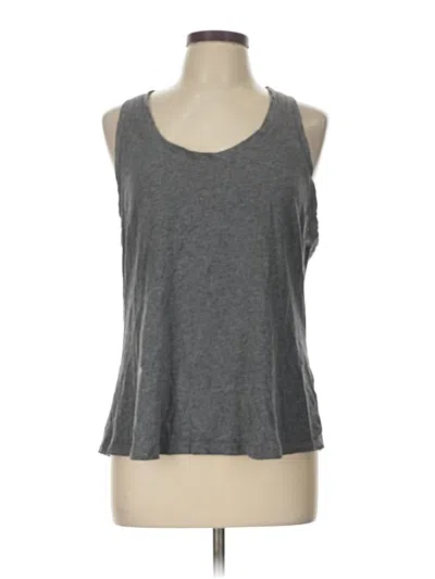 Pre-owned Fabletics Sleeveless T-shirt In Gray