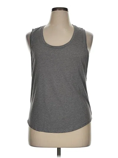 Pre-owned Fabletics Sleeveless T-shirt In Gray