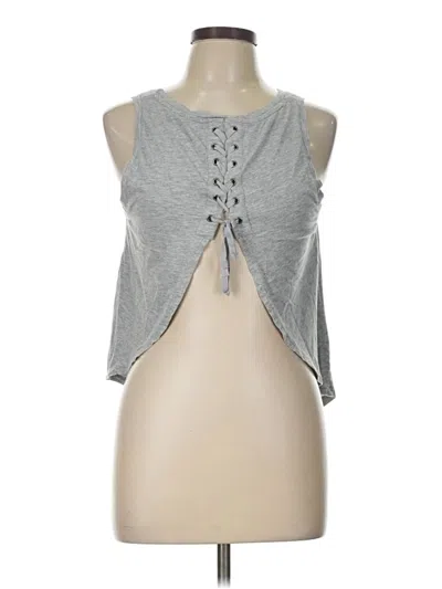 Pre-owned Fabletics Sleeveless T-shirt In Gray