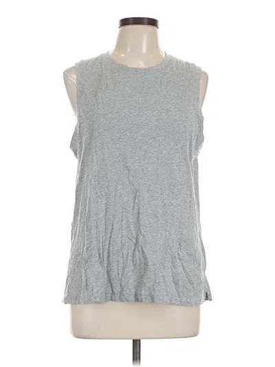 Pre-owned Fabletics Sleeveless T-shirt In Gray