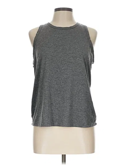 Pre-owned Fabletics Sleeveless T-shirt In Gray