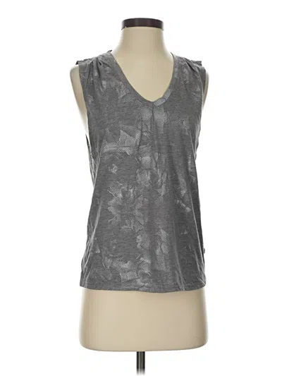 Pre-owned Fabletics Sleeveless T-shirt In Gray