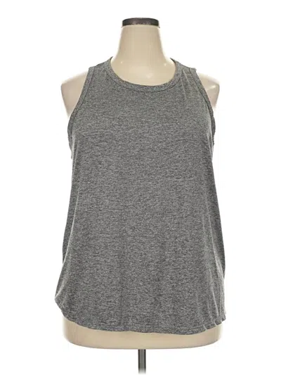 Pre-owned Fabletics Sleeveless T-shirt In Gray