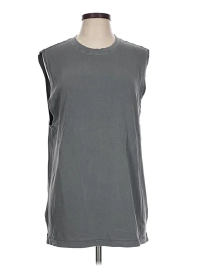 Pre-owned Fabletics Sleeveless T-shirt In Gray