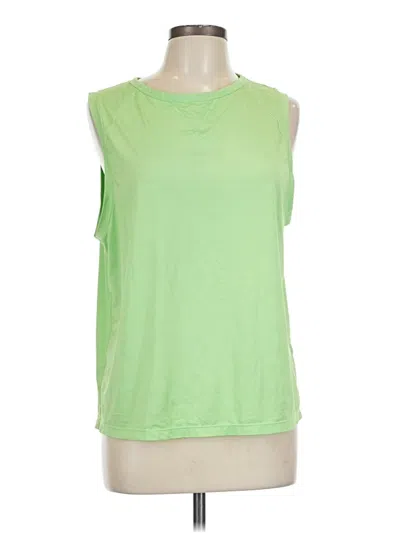 Pre-owned Fabletics Sleeveless T-shirt In Green