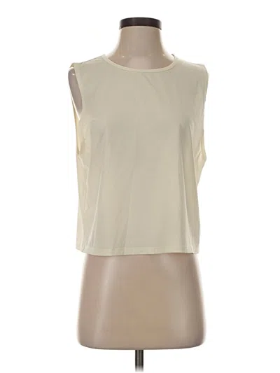 Pre-owned Fabletics Sleeveless T-shirt In Ivory
