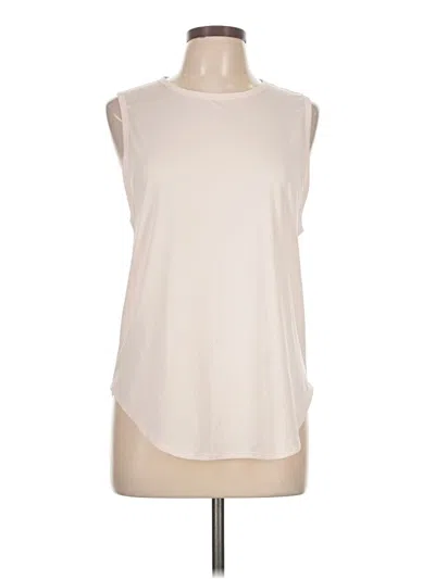 Pre-owned Fabletics Sleeveless T-shirt In Ivory
