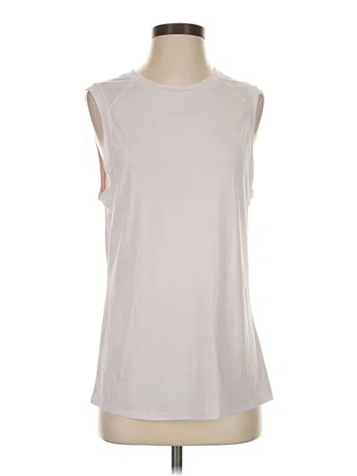 Pre-owned Fabletics Sleeveless T-shirt In Ivory
