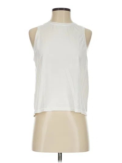 Pre-owned Fabletics Sleeveless T-shirt In Ivory