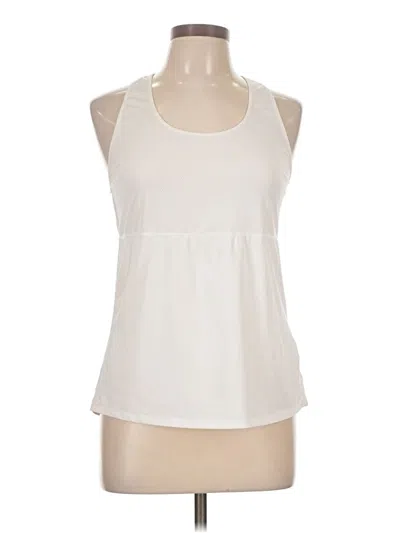 Pre-owned Fabletics Sleeveless T-shirt In Ivory