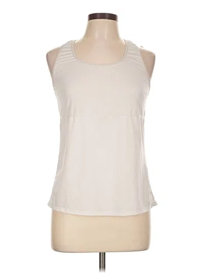 Pre-owned Fabletics Sleeveless T-shirt In Ivory