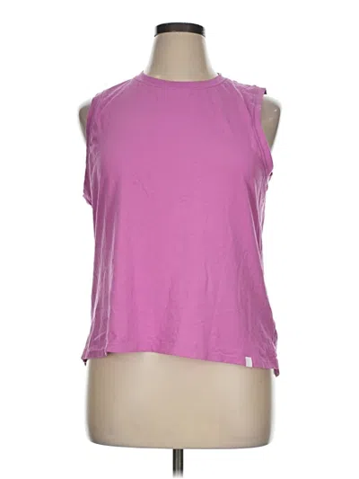 Pre-owned Fabletics Sleeveless T-shirt In Pink
