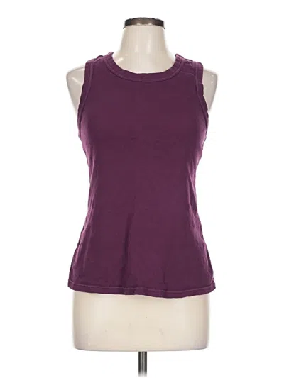 Pre-owned Fabletics Sleeveless T-shirt In Purple