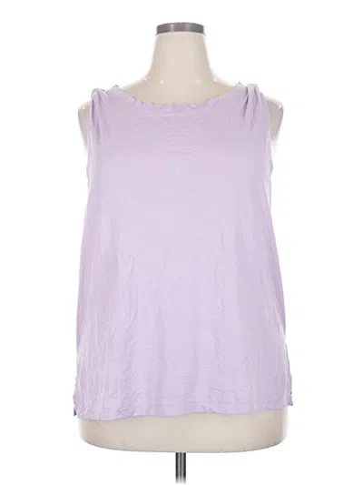 Pre-owned Fabletics Sleeveless T-shirt In Purple