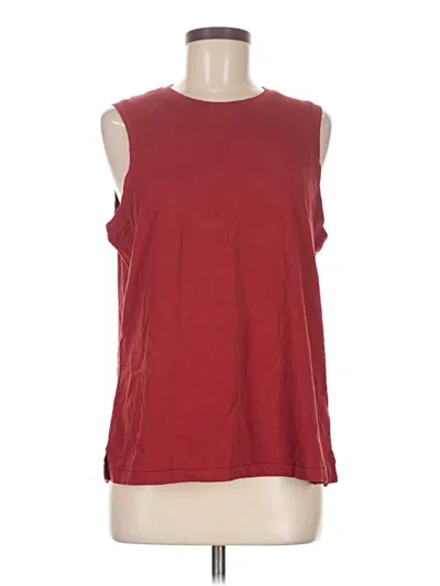 Pre-owned Fabletics Sleeveless T-shirt In Red