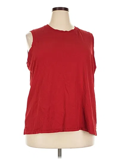 Pre-owned Fabletics Sleeveless T-shirt In Red