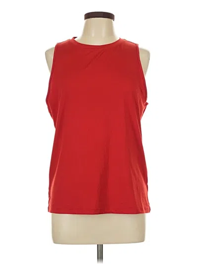 Pre-owned Fabletics Sleeveless T-shirt In Red