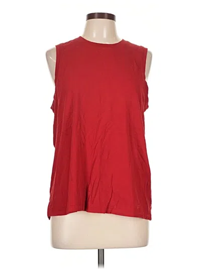 Pre-owned Fabletics Sleeveless T-shirt In Red