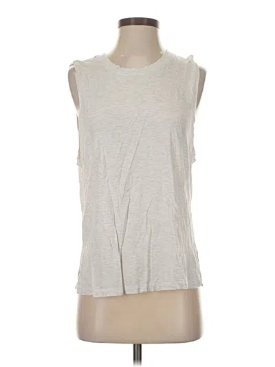 Pre-owned Fabletics Sleeveless T-shirt In Silver