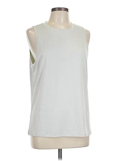 Pre-owned Fabletics Sleeveless T-shirt In Silver