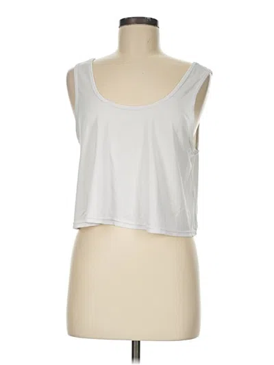 Pre-owned Fabletics Sleeveless T-shirt In Silver
