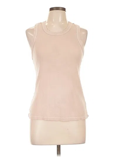 Pre-owned Fabletics Sleeveless T-shirt In Tan
