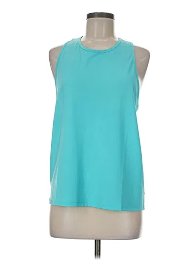 Pre-owned Fabletics Sleeveless T-shirt In Teal
