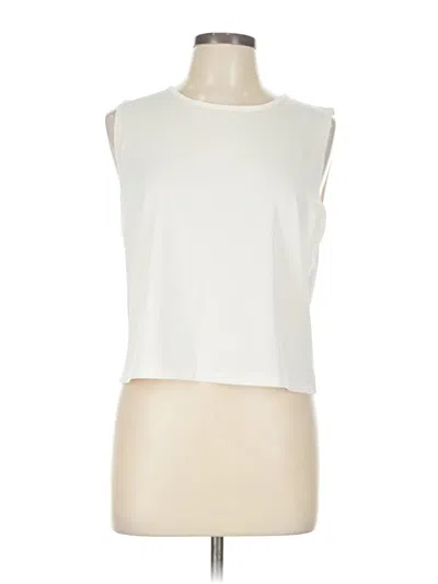 Pre-owned Fabletics Sleeveless T-shirt In White