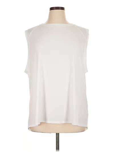 Pre-owned Fabletics Sleeveless T-shirt In White