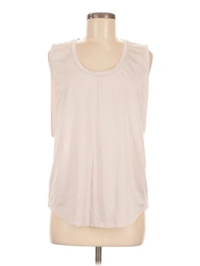 Pre-owned Fabletics Sleeveless T-shirt In White