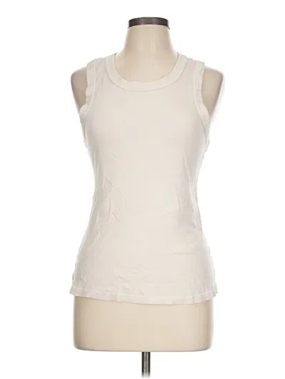 Pre-owned Fabletics Sleeveless T-shirt In White
