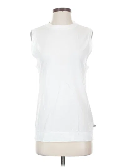 Pre-owned Fabletics Sleeveless T-shirt In White
