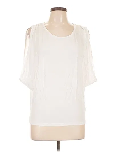 Pre-owned Fabletics Sleeveless T-shirt In White