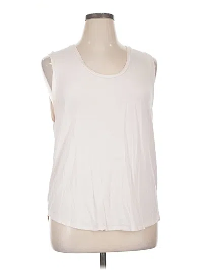 Pre-owned Fabletics Sleeveless T-shirt In White