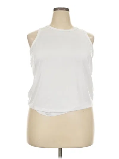 Pre-owned Fabletics Sleeveless T-shirt In White