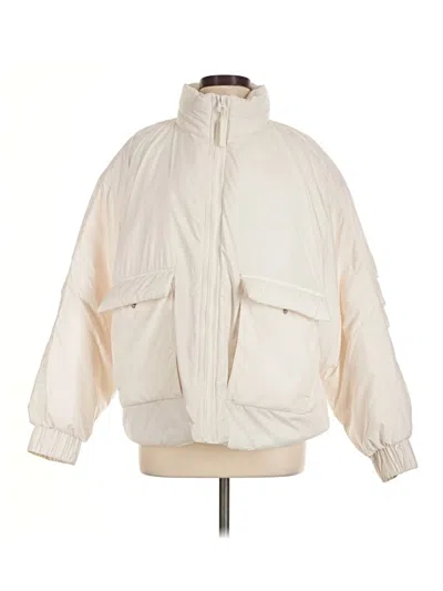 Pre-owned Fabletics Snow Jacket In Ivory