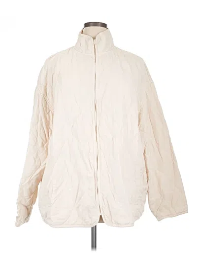 Pre-owned Fabletics Snow Jacket In Ivory