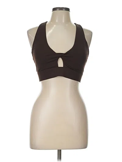 Pre-owned Fabletics Sports Bra In Brown