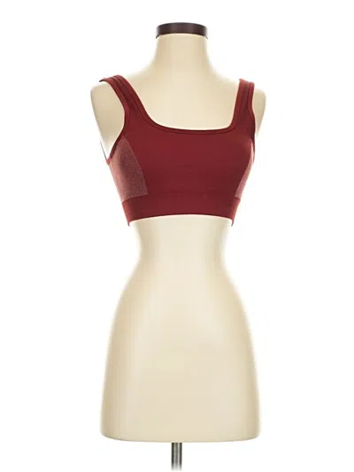 Pre-owned Fabletics Sports Bra In Burgundy