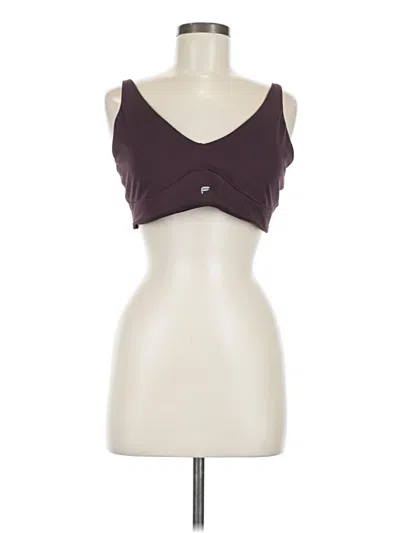 Pre-owned Fabletics Sports Bra In Burgundy
