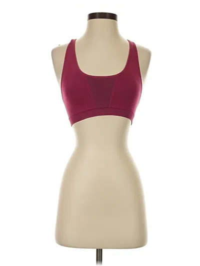 Pre-owned Fabletics Sports Bra In Burgundy
