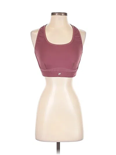 Pre-owned Fabletics Sports Bra In Burgundy
