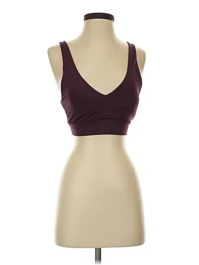 Pre-owned Fabletics Sports Bra In Burgundy