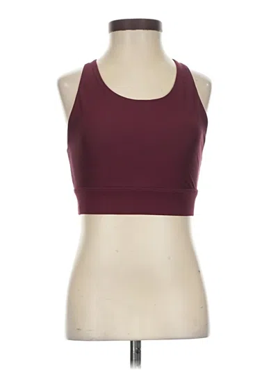 Pre-owned Fabletics Sports Bra In Burgundy